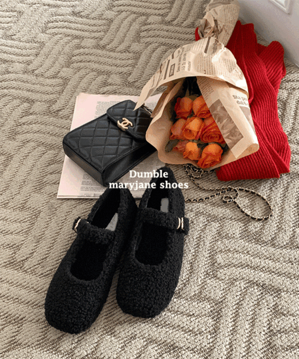 양털 뽀글이 메리제인 슈즈 shoes (3color)