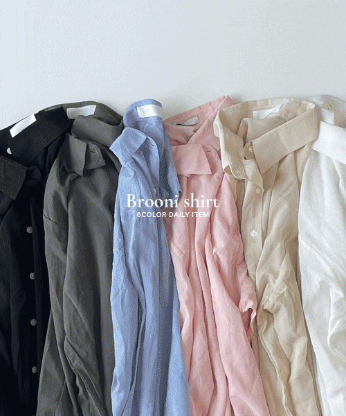 브루니 썸머 시스루 셔츠남방 nb (6color)